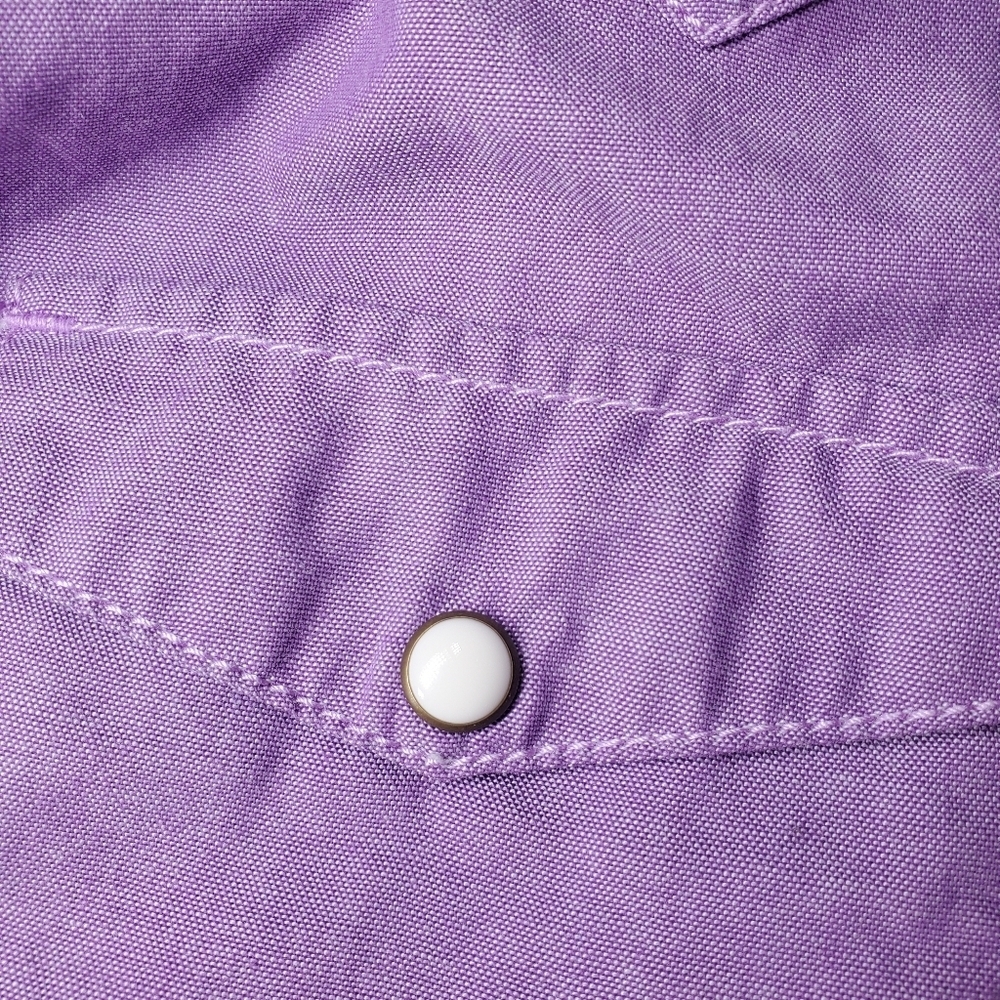 C.E.‎ Schmidt Workwear Purple Snap Button Collare… - image 4